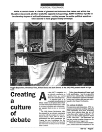 Creating a culture of debate