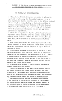 Statement of the African National Congress of South Africa to the Ad Hoc Committee on Human Rights
