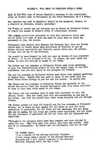 Mandelas full reply to President Bothas off