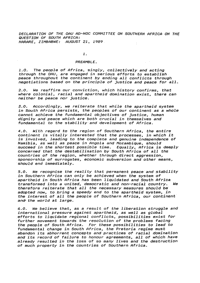 
Declaration of the OAU ad-hoc Committee on Southern Africa on the question of South Africa
