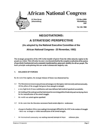 Negotiations: a strategic perspective