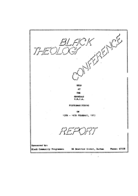 Black Theology Conference