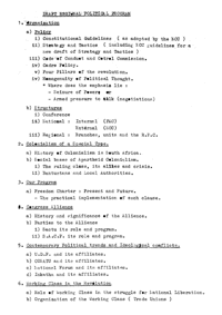 Draft regional political programme