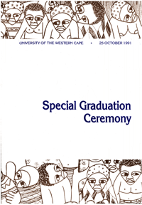 
University of the Western Cape, Special Graduation Ceremony, 25 October 1991
