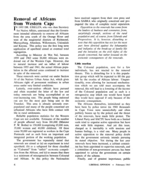 Removal of Africans From Western Cape