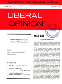 Liberal Opinion Vol. 6 No. 1 Jan 1968