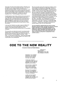 Ode to The New Reality