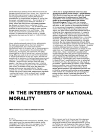 In the Interests of National Morality