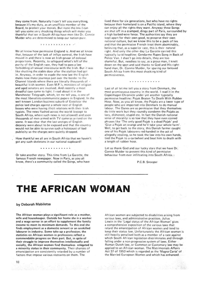 The African Woman