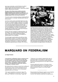 Marquard on Federalism