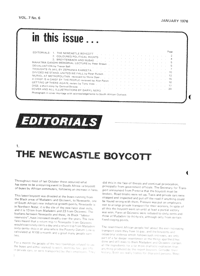 The Newcastle Boycott