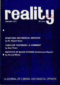Reality Vol. 8 No. 6 January 1977 