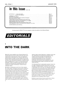 Editorial: Into the Dark