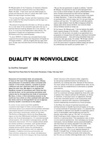 Duality in Non-Violence