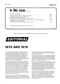 Editorial: 1879 and 1979