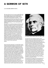 A Sermon of 1879