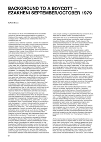 
Background to a Boycott - Ezakheni September/October 1979
