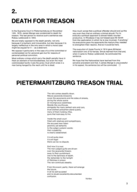 Editorial: Death for Treason