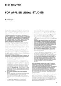 The Centre for Applied Legal Studies