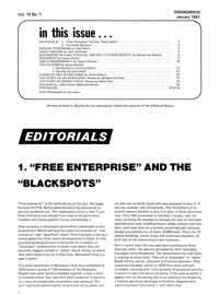 
Editorial: Free Enterprise and the Blackspots
