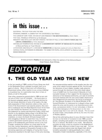 Editorial: The Old and the New