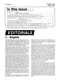 Editorial: Angola