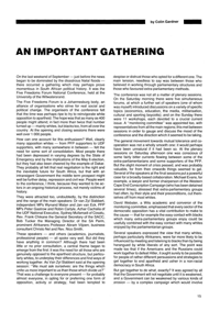 An Important Gathering
