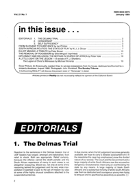 Editorial: The Delmas Trial