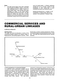 Commercial Services and Rural-Urban Linkages