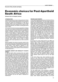
Economic Policy, Growth and Equity: Economic Choices for Post-Apartheid South Africa
