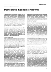 
Economic Policy, Growth and Equity: Democratic Economic Growth
