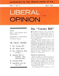 The 'Vorster Bill'