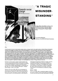 'A Tragic Misunderstanding'