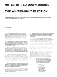 
Notes Jotted Down During the Whites-Only Election
