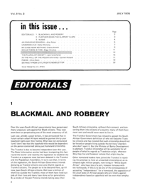 Editorial: Blackmail and Robbery