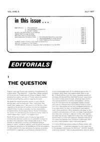 Editorial: The Question