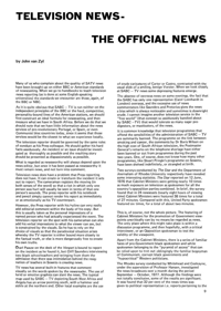 Television News - The Official News