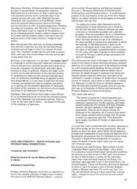 
Race and Ethnicity - South African and International Perspectives
