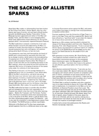 The Sacking of Allister Sparks