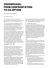 Crossroads: From Confrontation to Co-Option