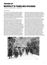 Review of Murrays Families Divided