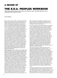 A Review of the E.D.A. Peoples Workbook