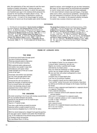 Poems by Leonard Koza