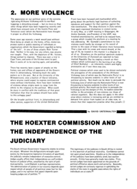 
The Hoexter Commission and the Independence of the Judiciary 
