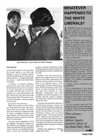 Whatever Happened to White Liberals?