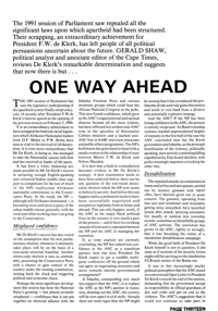 One Way Ahead