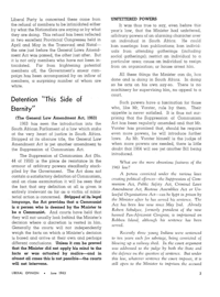 Detention 'This Side of Eternity'