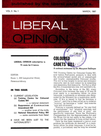 Liberal Opinion Vol. 5 No. 1 Mar 1967