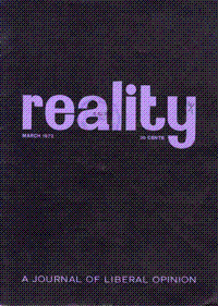 Reality Vol. 4 No. 1 Mar 1972