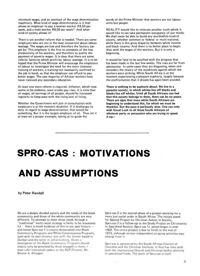 Spro-Cas: Motivations and Assumptions
